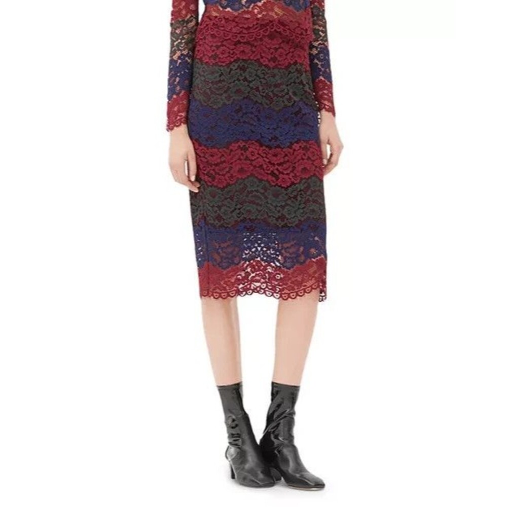 Sandro Julee Lace Pencil Skirt S Paris Chic Rock & Roll Designer Edgy Glam